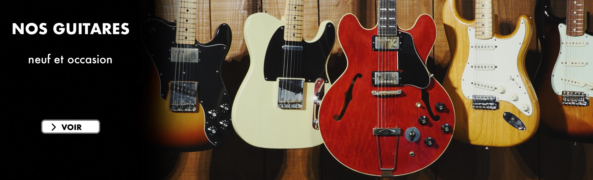 Nos guitares Retrouvez nos guitares neuves et d'occasion.